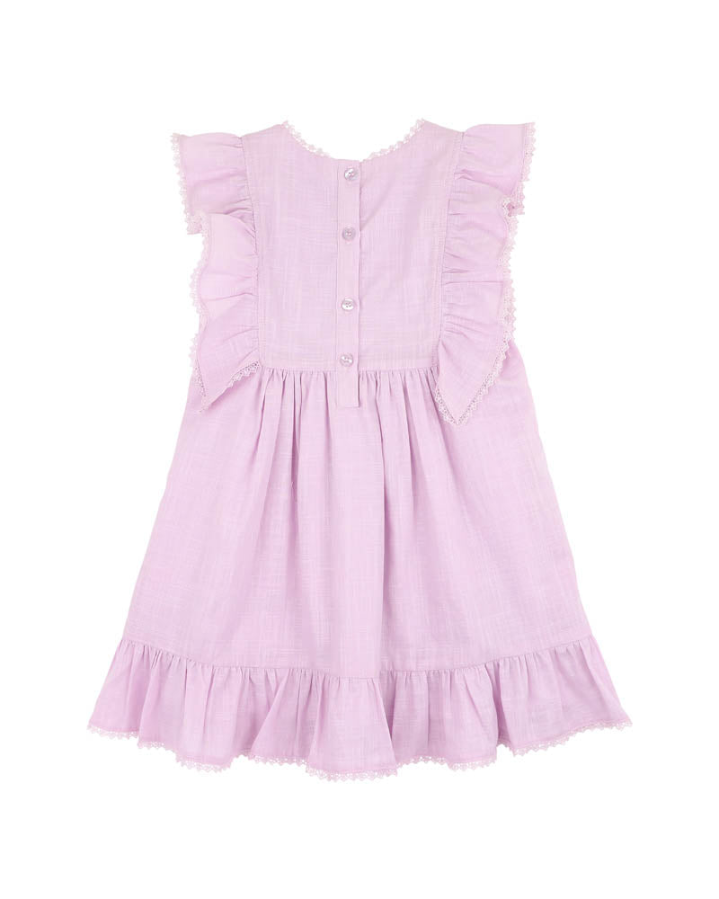BEBE MADELYN EMBROIDERED DRESS