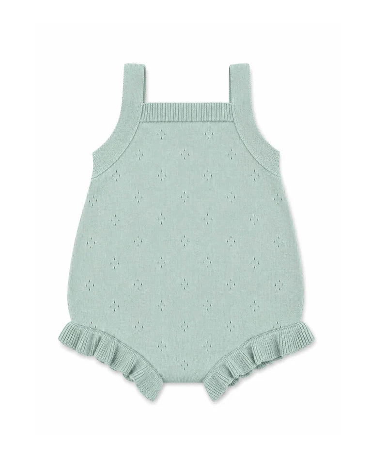 BEBE CHELSEA ORGANIC HAND EMBROIDERED KNIT BODYSUIT
