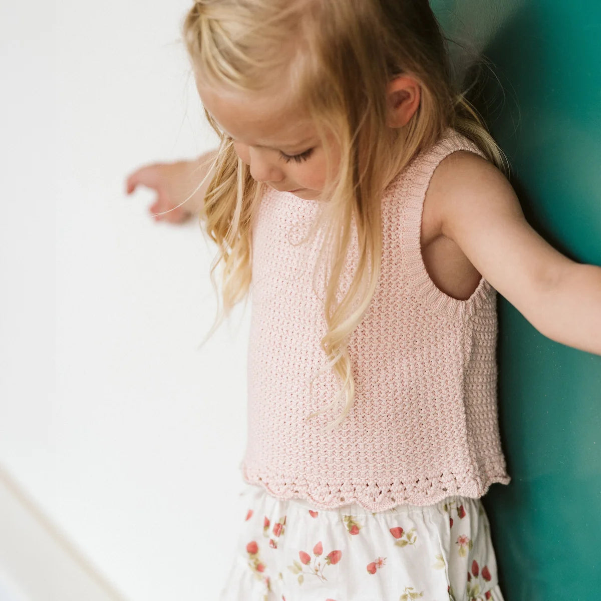 BEBE POPPY ORGANIC KNITTED TOP
