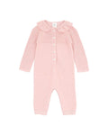 BEBE MOLLY DUSKY PINK COLLARED  ROMPER