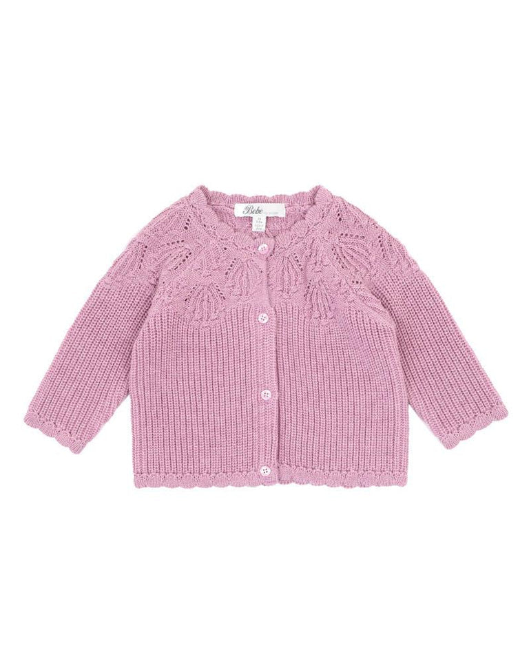 BEBE HEATHER MARLE CARDIGAN