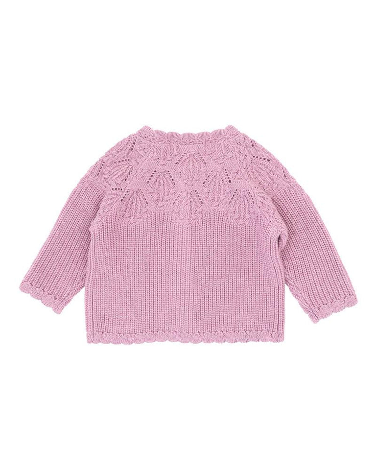 BEBE HEATHER MARLE CARDIGAN