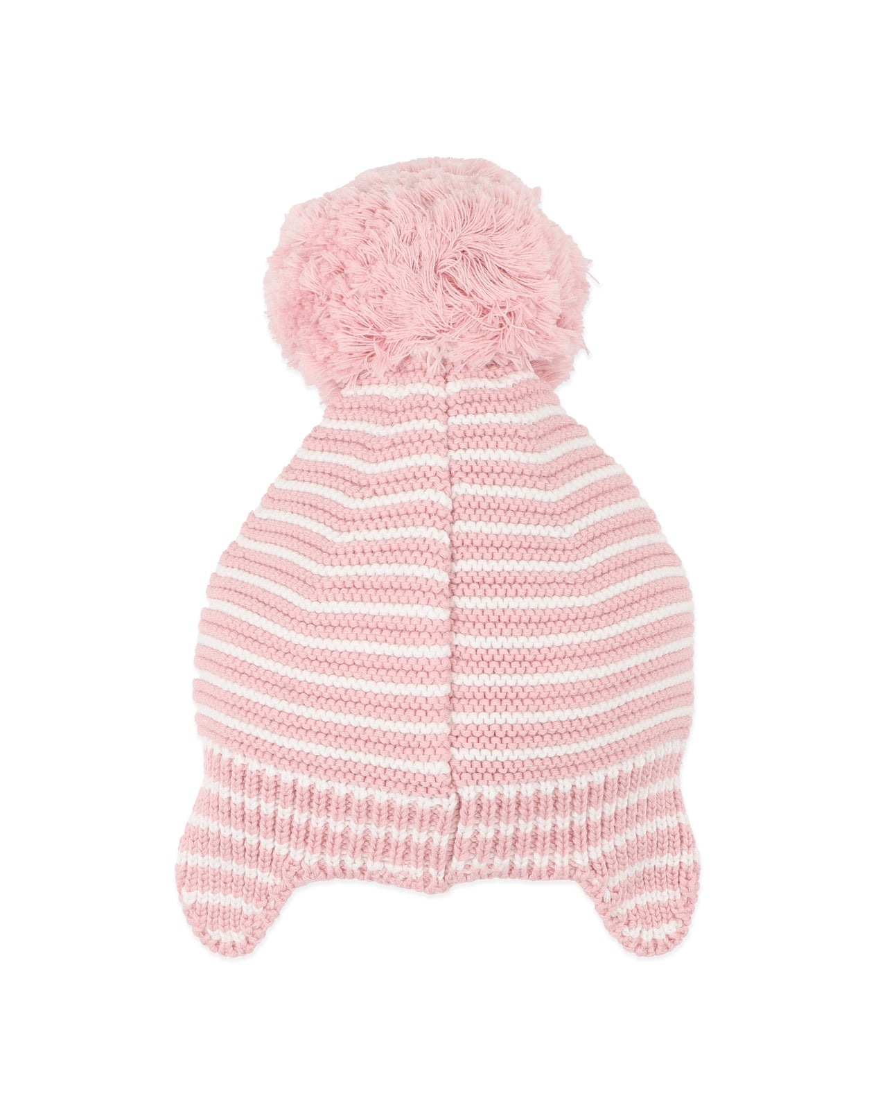 BEBE FERN STRIPE ORGANIC KNITTED BEANIE