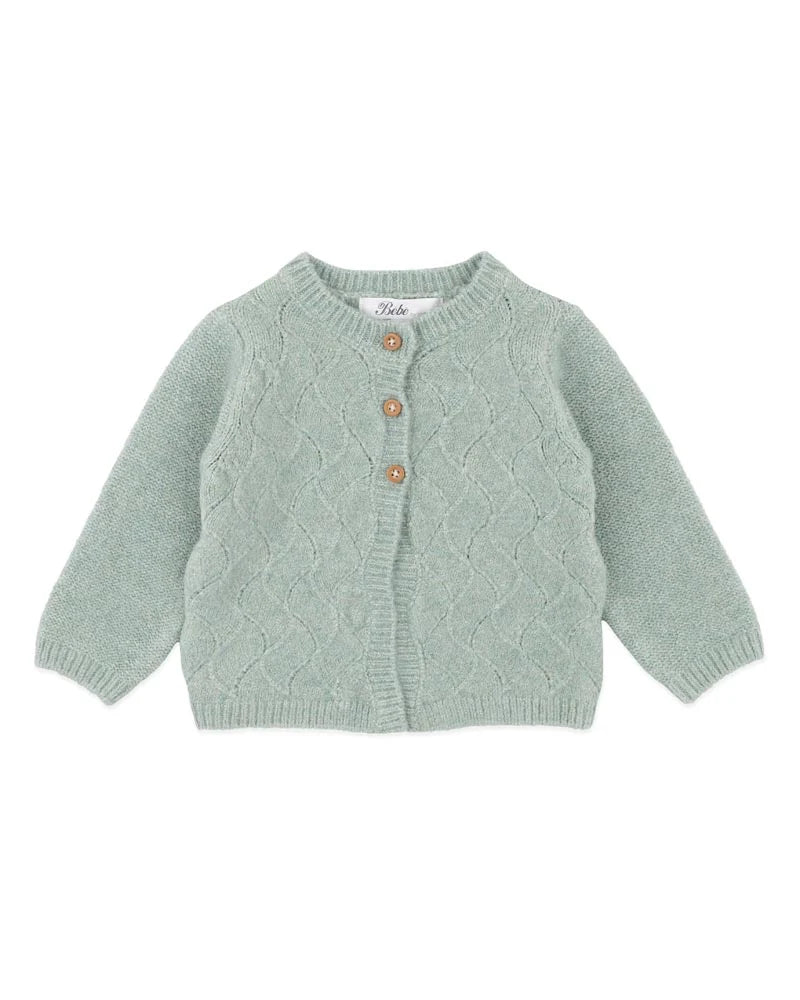 BEBE SAGE POINTELLE CARDIGAN