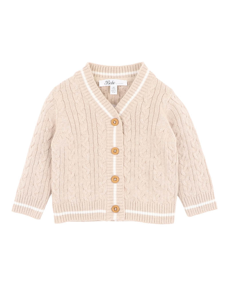BEBE ROMAN KNIT CARDIGAN