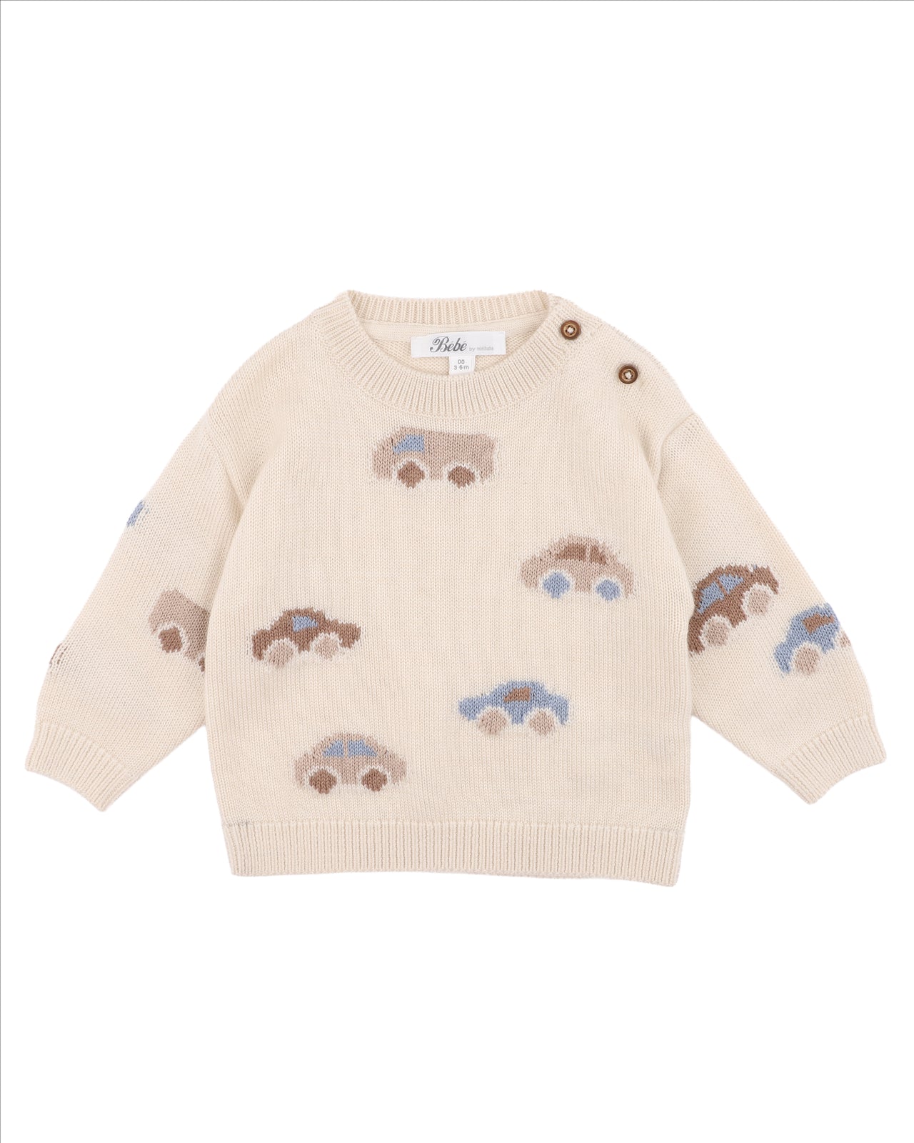 BEBE ALVIN AUTOMOBILE KNITTED JUMPER