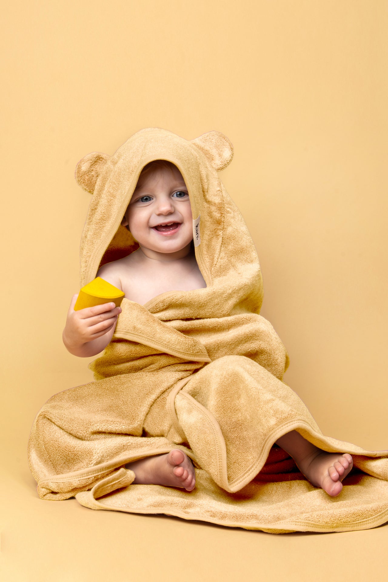 KIIN BABY HOODED TOWEL OAT