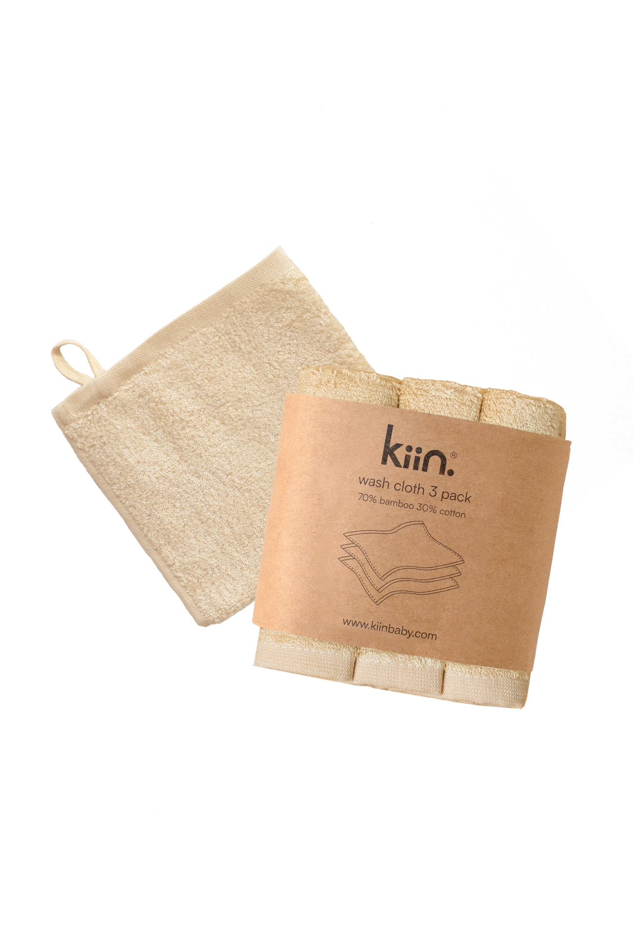 KIIN BABY WASH CLOTHS OAT