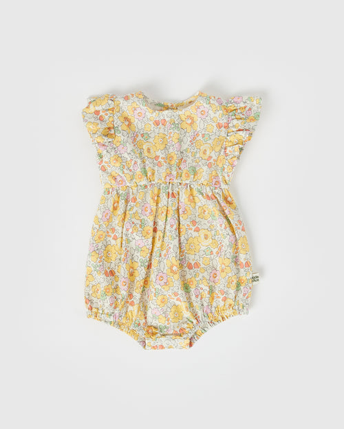 GOLDIE & ACE LANI COTTON ROMPER BETSY YELLOW