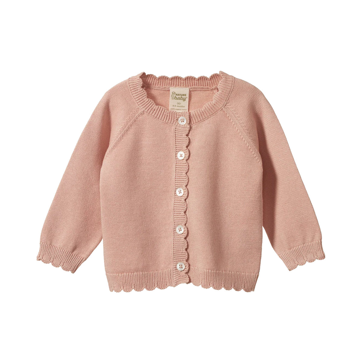 NATURE BABY LILIETTE CARDIGAN ROSE DUST