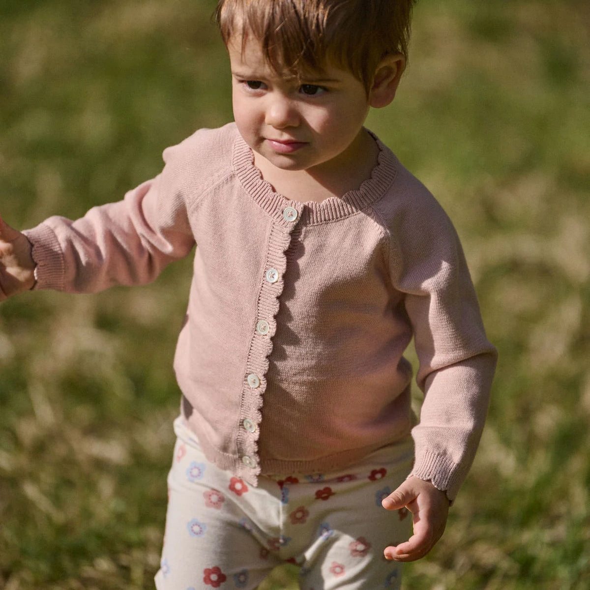 NATURE BABY LILIETTE CARDIGAN ROSE DUST