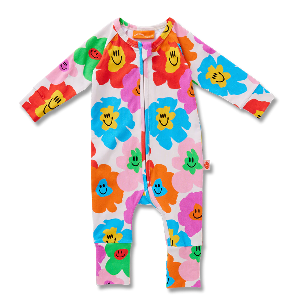 HALCYON NIGHTS HEJ BLOMMA! LS ROMPER