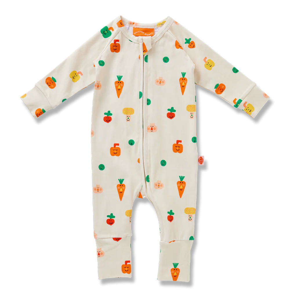 HALCYON NIGHTS TEENY TINY VEG LS ROMPER