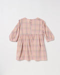 WALNUT BLUEBIRD DRESS - PINK CHECK