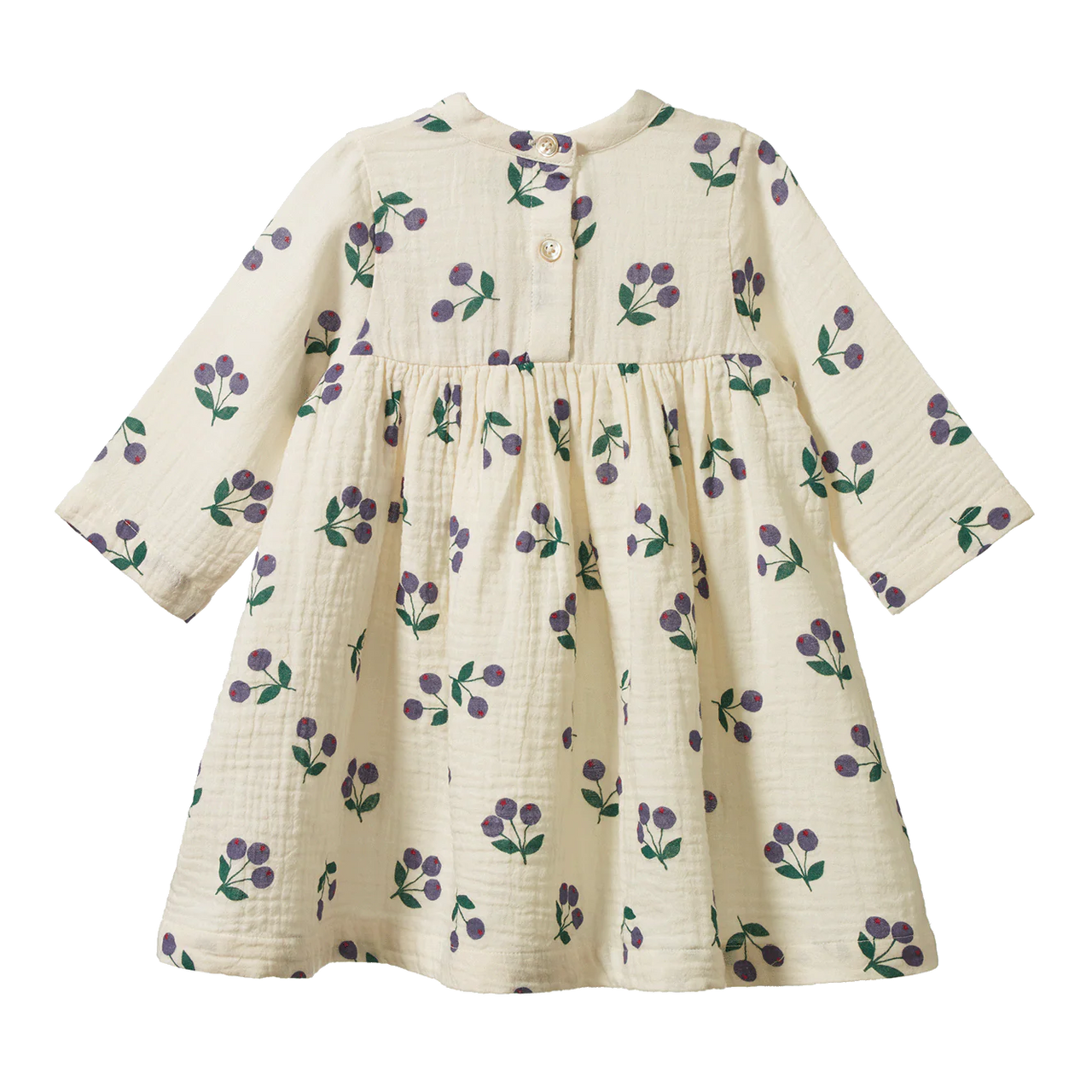NATURE BABY MABEL DRESS WINTER BERRY NATURAL PRINT