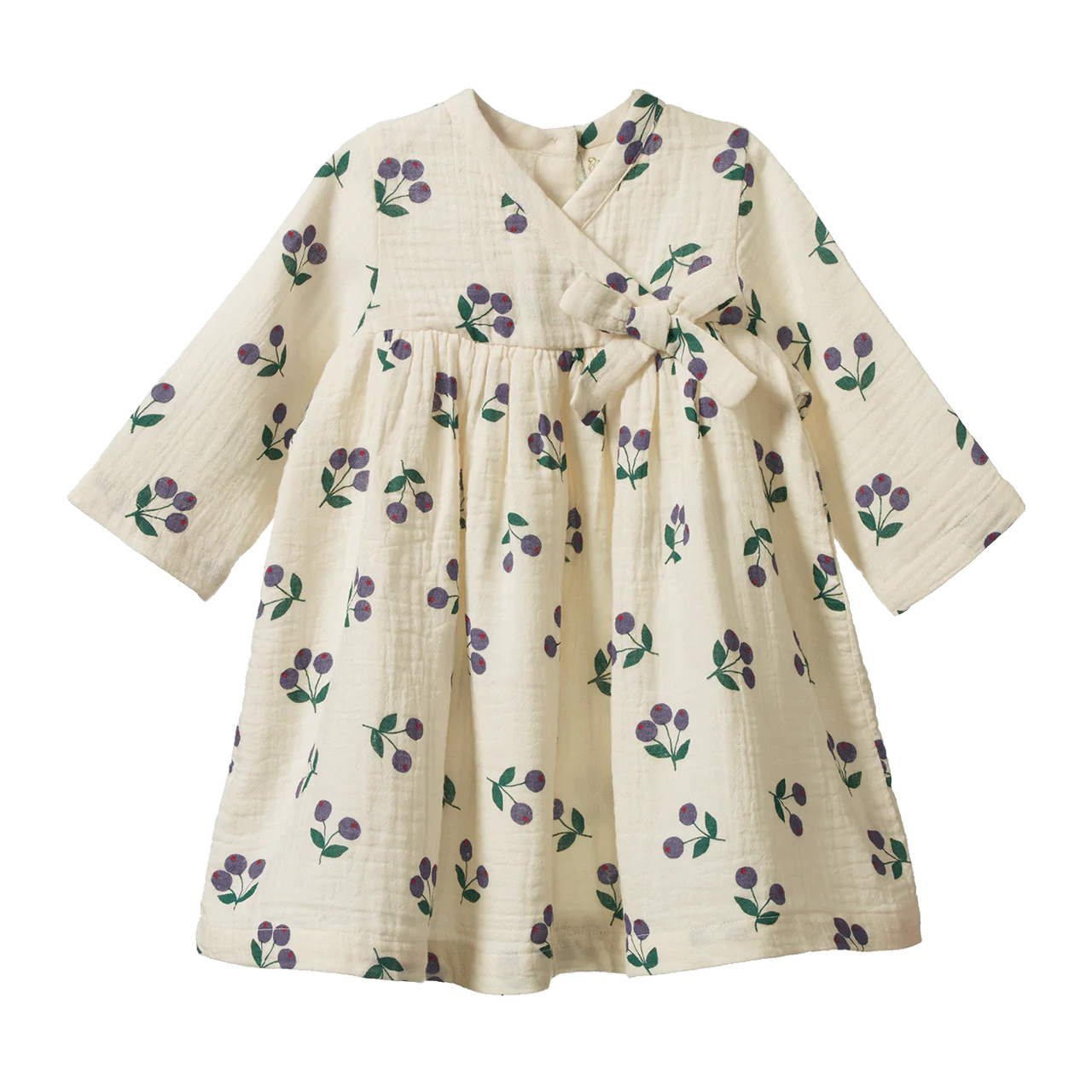NATURE BABY MABEL DRESS WINTER BERRY NATURAL PRINT