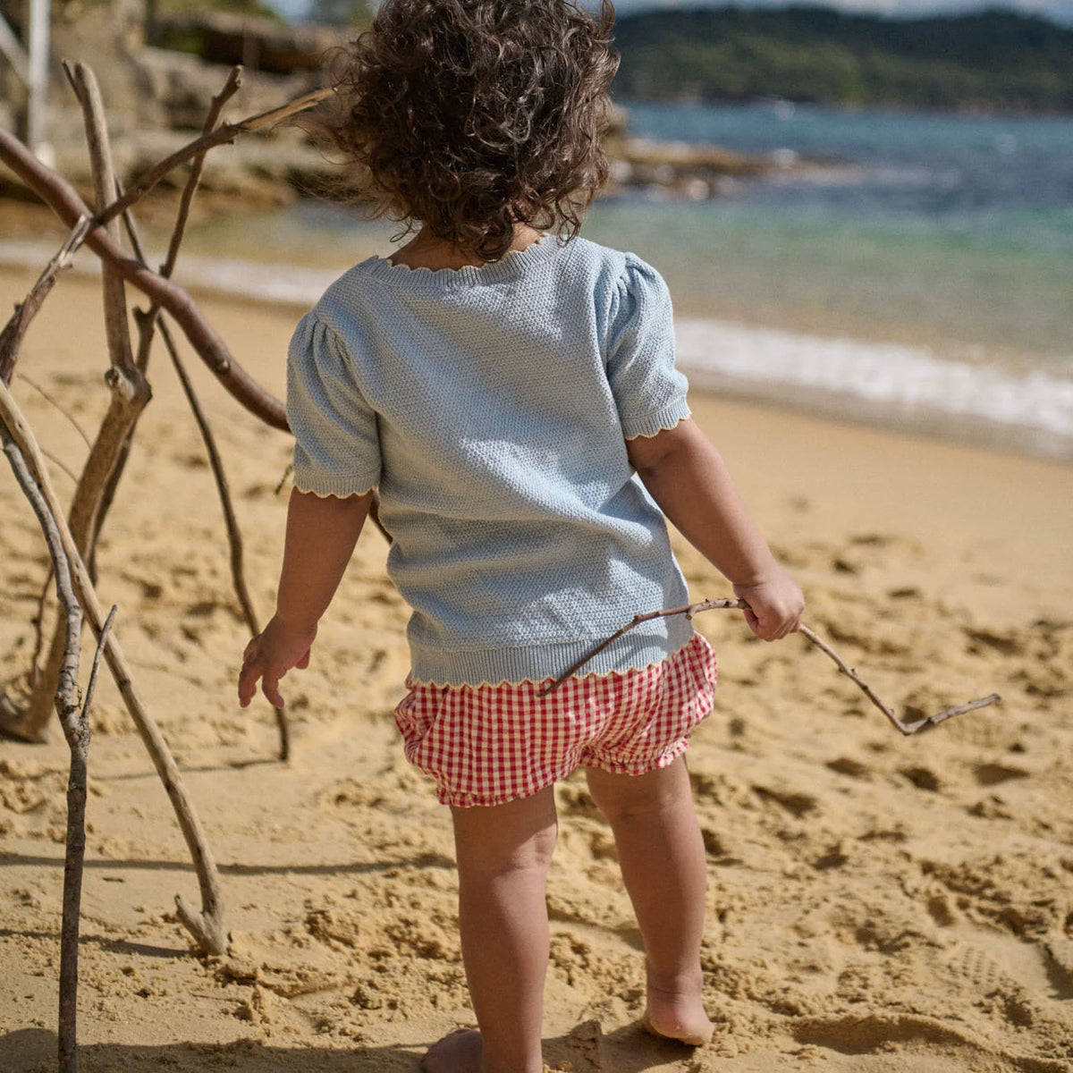 NATURE BABY MAEVE TEE CELESTIAL BLUE