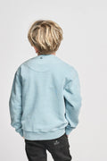 MUNSTER KIDS BRANDED CREW MINERAL BLUE