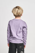 MUNSTER PLEASURES LONG SLEEVE TEE ASH PURPLE