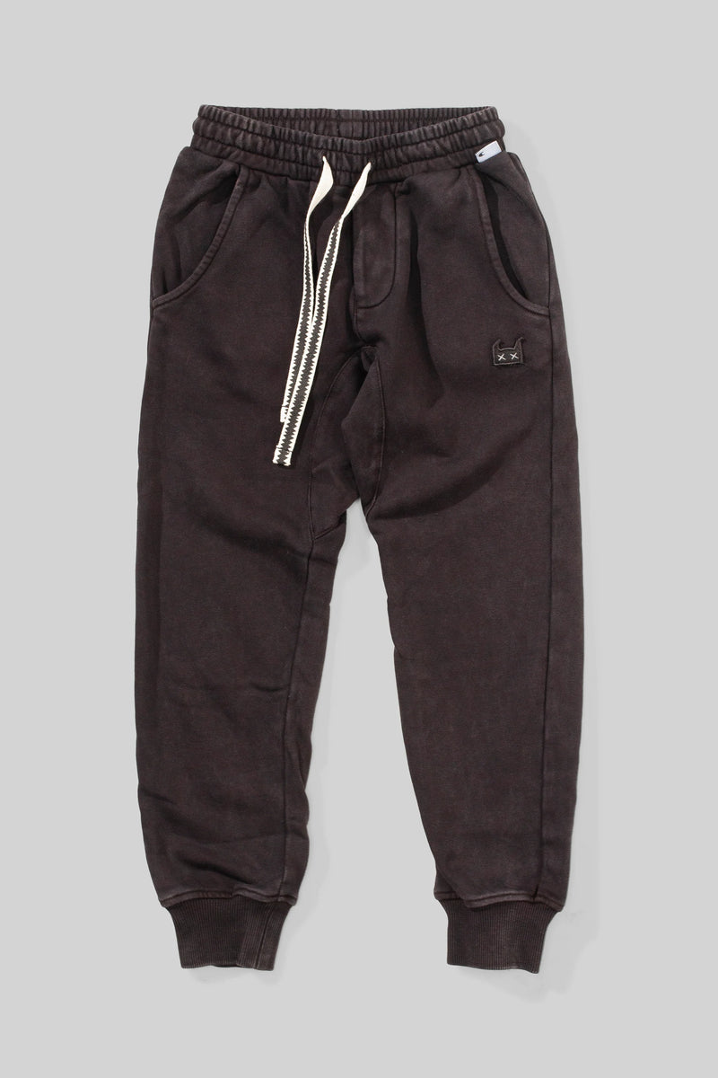MUNSTER POPLIN PATCH PANT WASHED BLACK