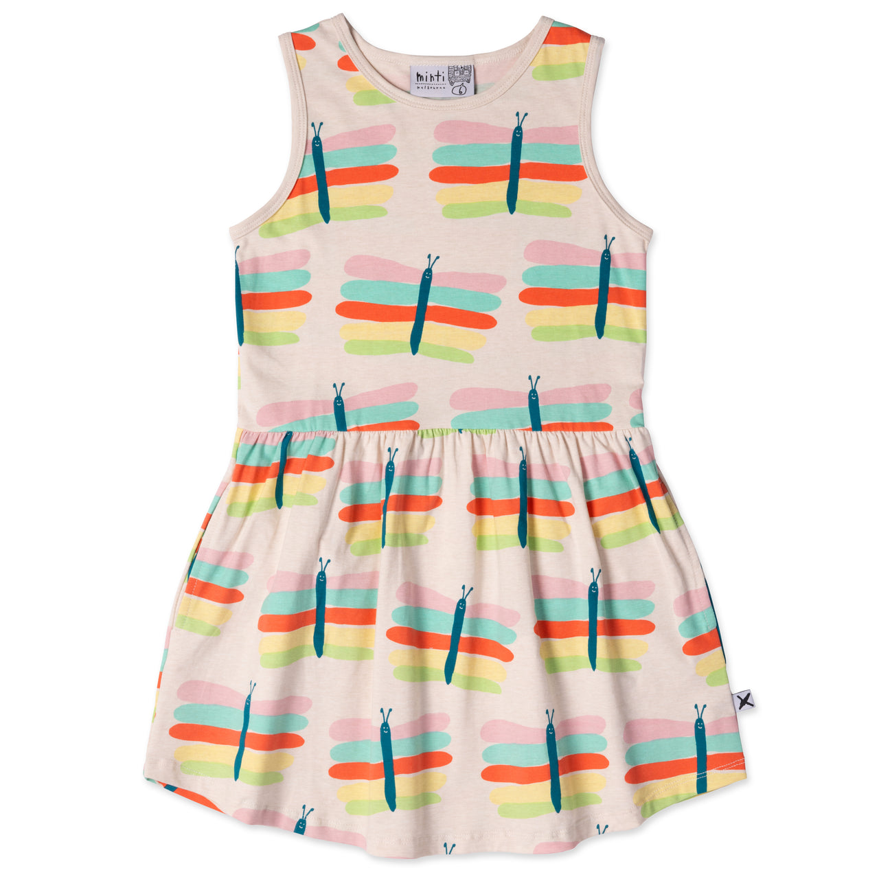 MINTI PASTEL BUTTERFLIES DRESS