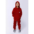 MINTI TEDDY ZIP UP RUSTY RED