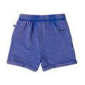 MINTI BLASTED TRACK SHORT BLUE WASH