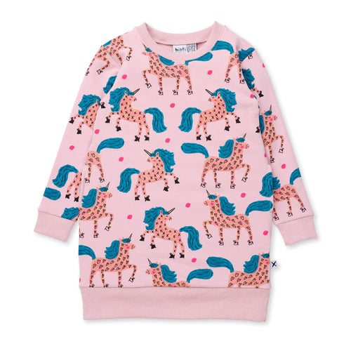 MINTI DANCING UNICORNS FURRY DRESS