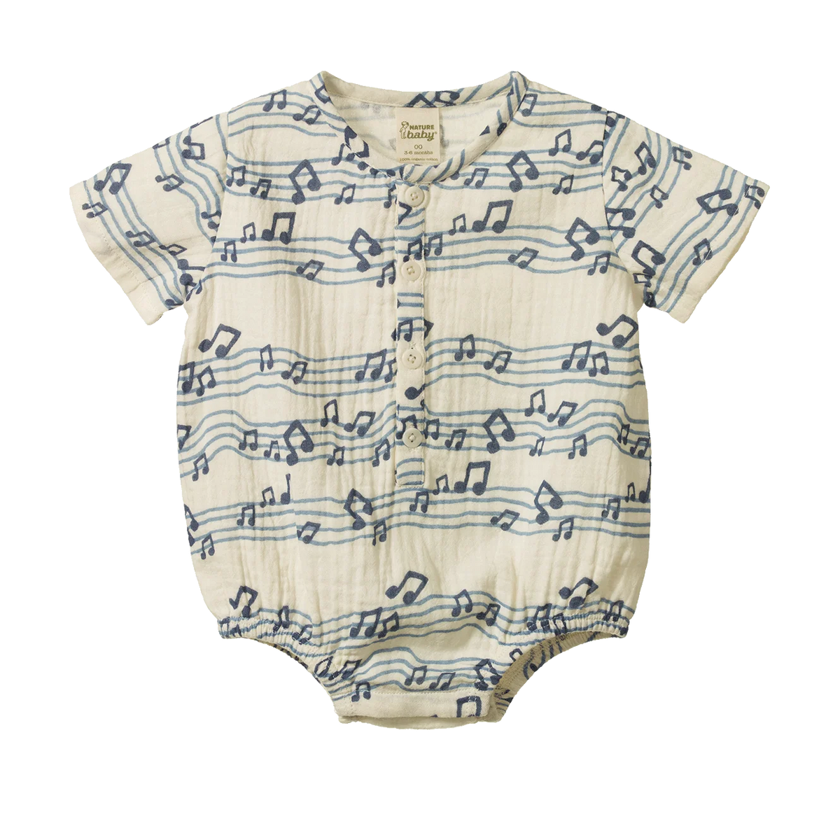 NATURE BABY MONTY SUIT MUSLIN RHYTHM PRINT