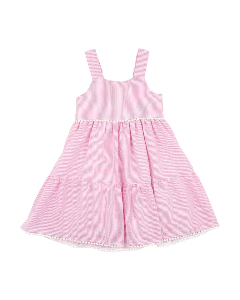 MINIHAHA PINK STRIPE RESORT SUNDRESS 3-7YRS