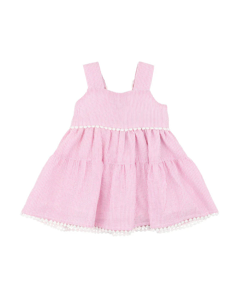 MINIHAHA PINK STRIPE RESORT SUNDRESS