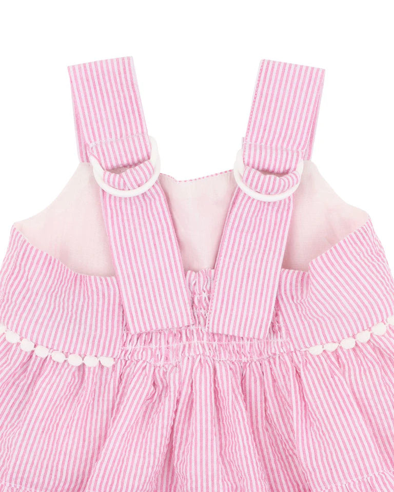 MINIHAHA PINK STRIPE RESORT SUNDRESS 3-7YRS