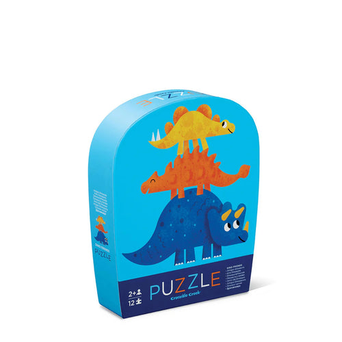CROCODILE CREEK MINI PUZZLE 12PC - DINO FRIENDS