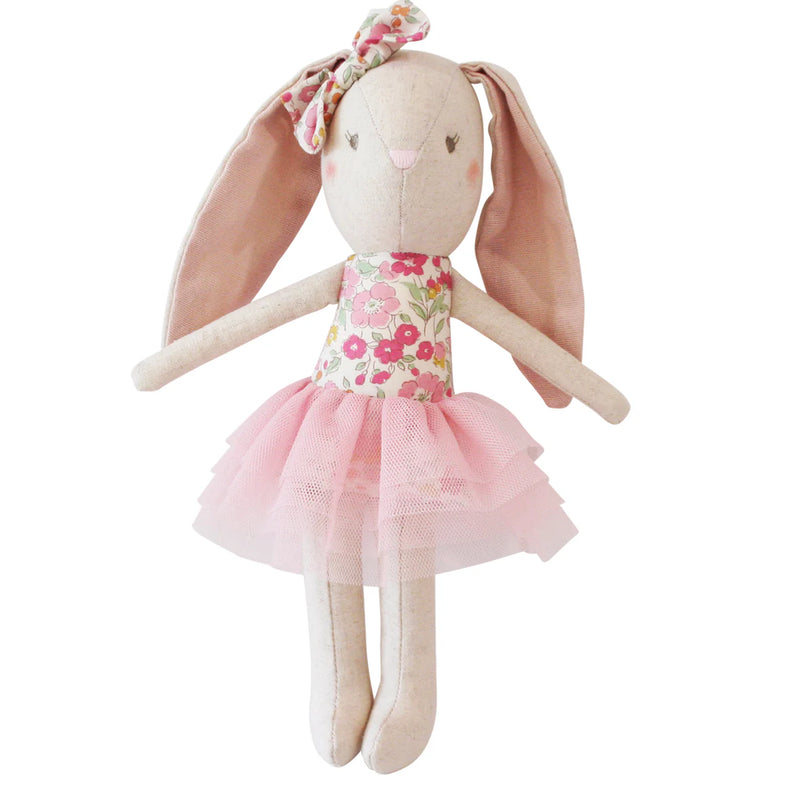 ALIMROSE BABY PEARL BUNNY 26CM BLUSH ROSE GARDEN
