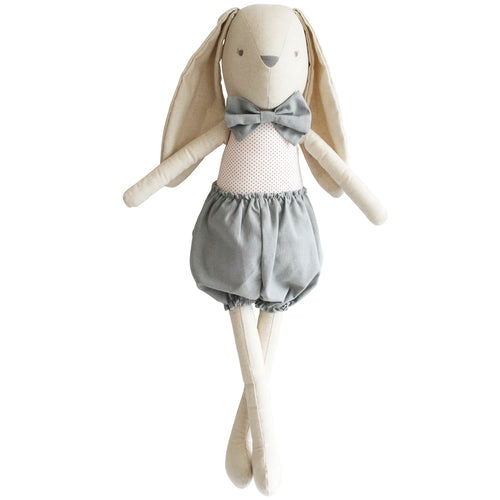 ALIMROSE HARRY BUNNY GREY RED 50CM