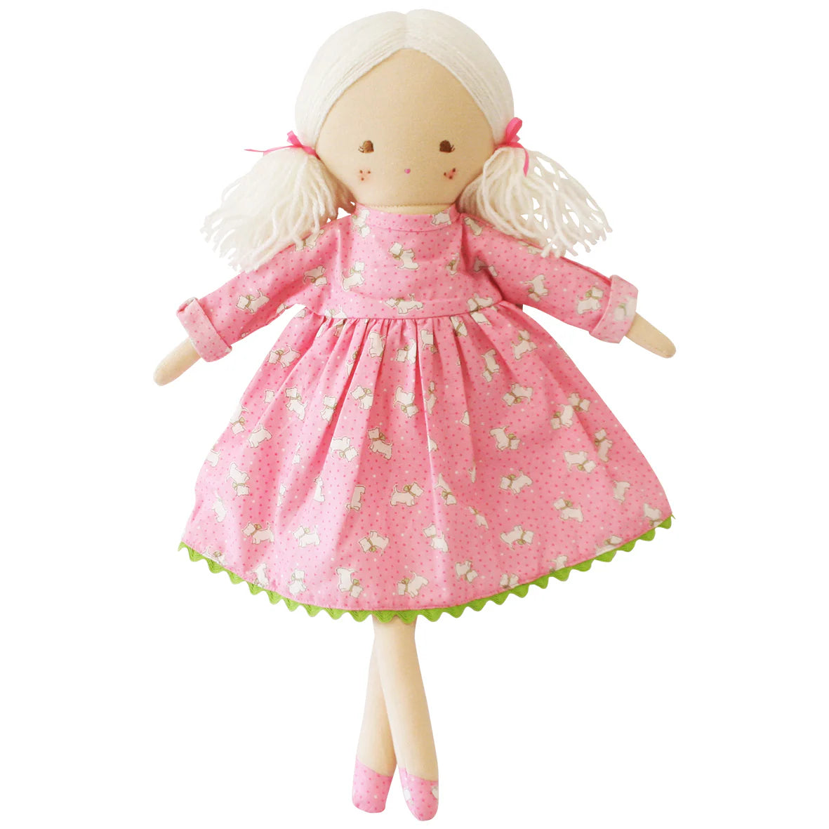 ALIMROSE MATILDA DOLL PINK PUPPIES 45CM