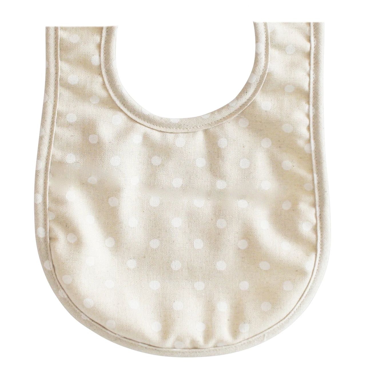 ALIMROSE BIB WHITE LINEN SPOT