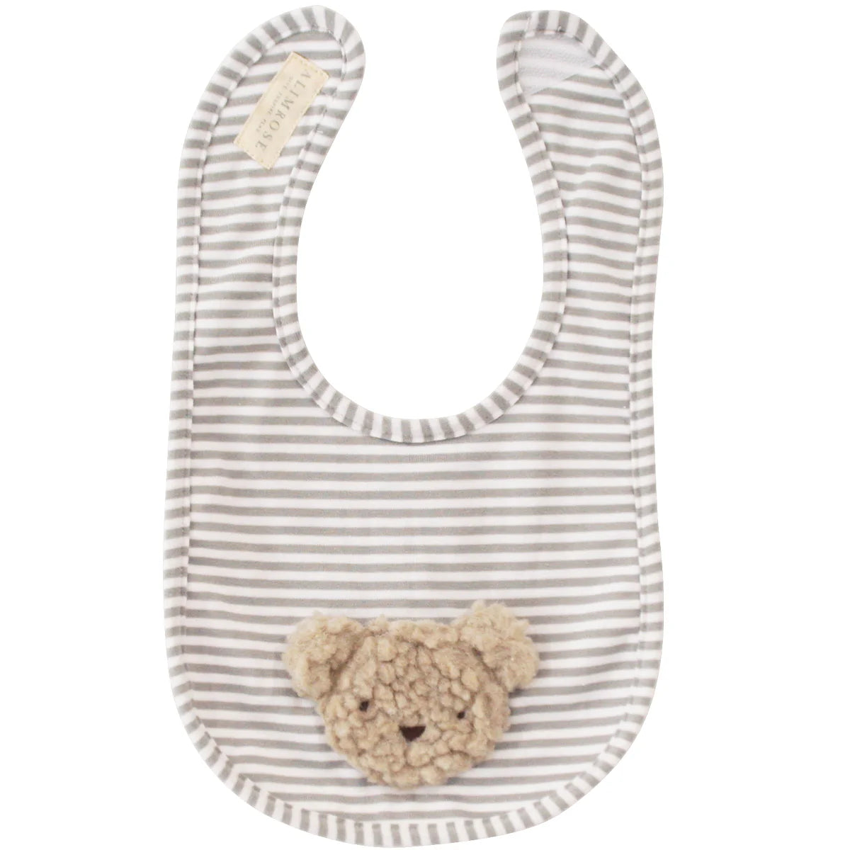 ALIMROSE SHERPA BEAR BIB OATMEAL