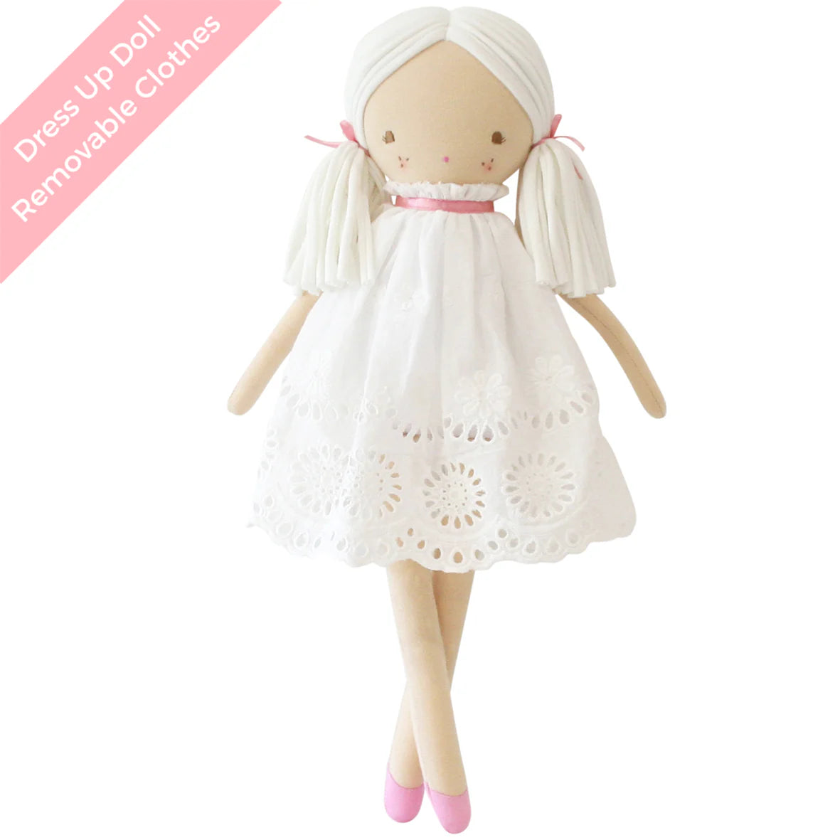 ALIMROSE FRANKIE BRODERIE DOLL