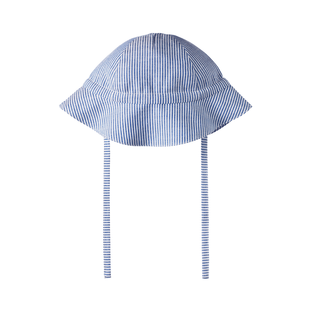 NATURE BABY SUNHAT BLUE LINEN STRIPE