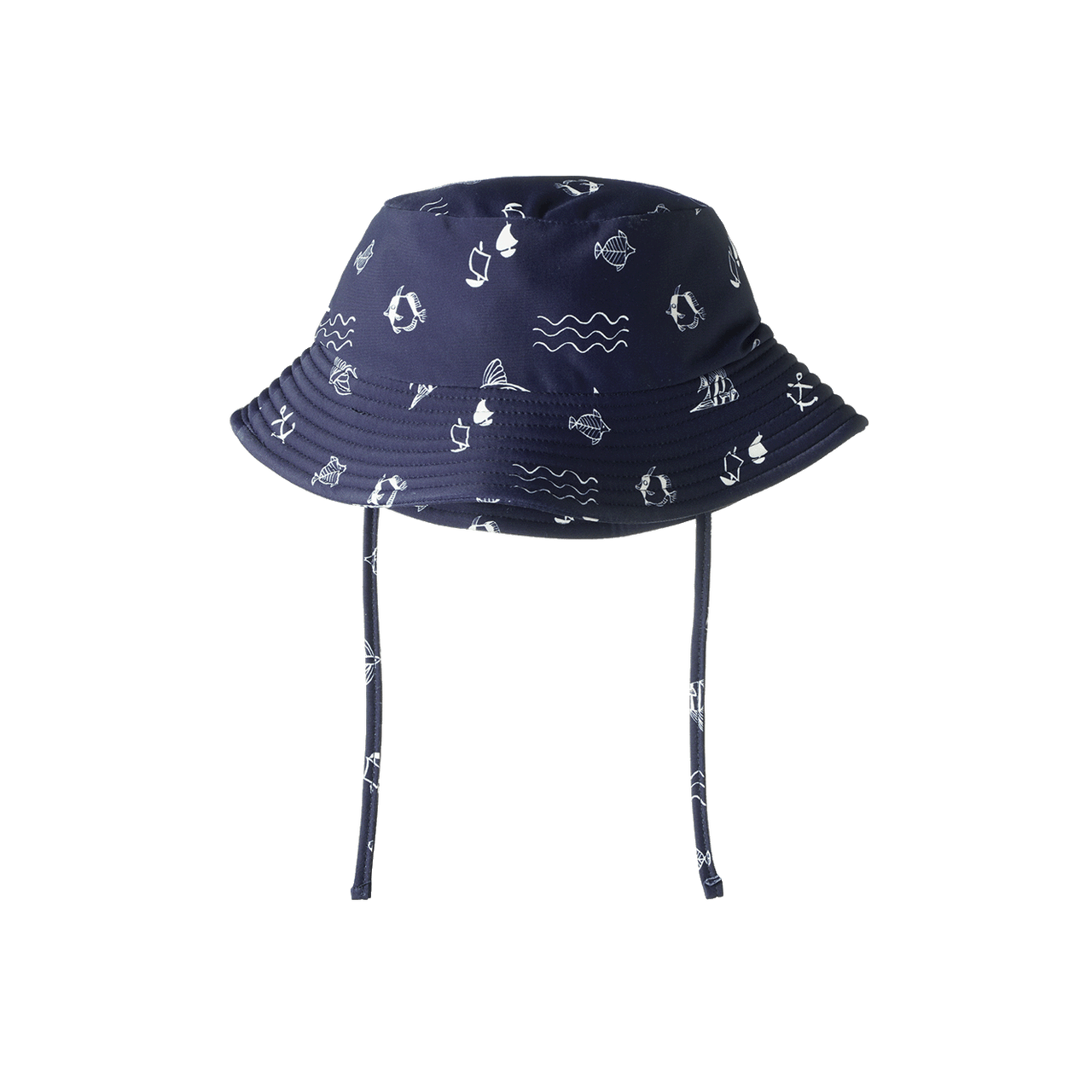 NATURE BABY SPLASH SUNHAT ATLANTIC NAVY PRINT