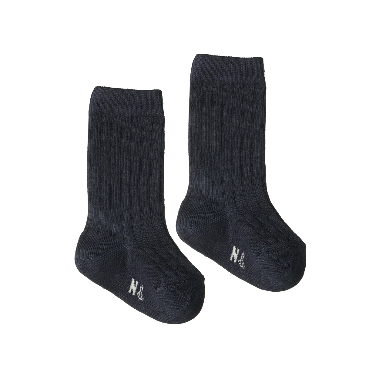 NATURE BABY ORGANIC COTTON RIB SOCKS NAVY