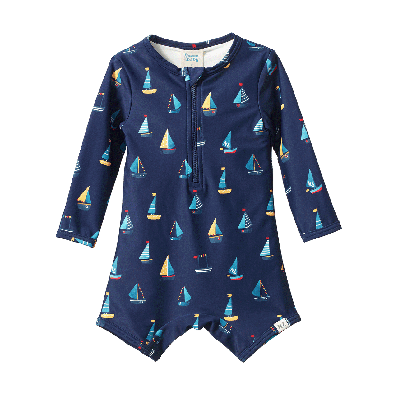 NATURE BABY ONE PIECE BATHING TRUNKS REGATTA NAVY