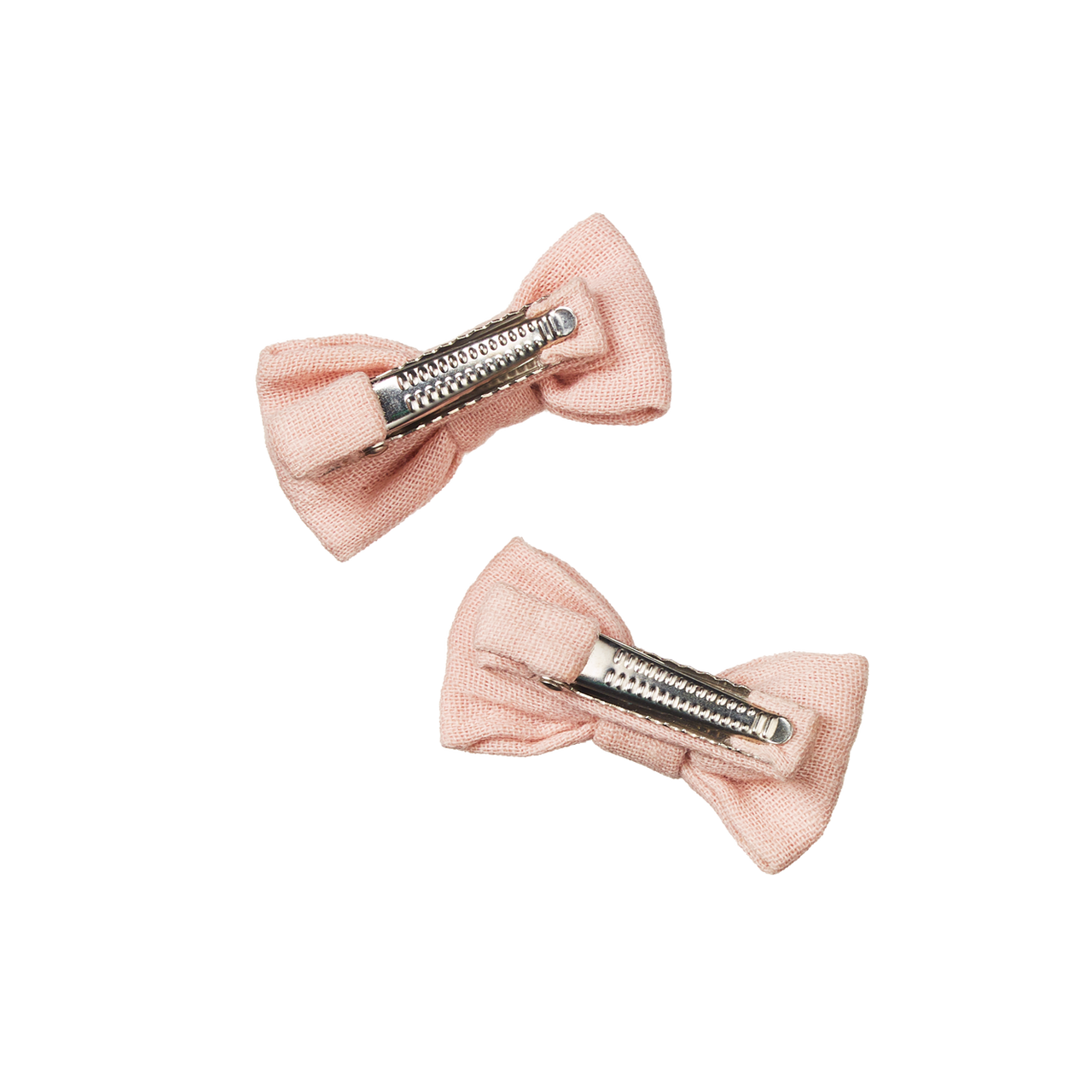 NATURE BABY BOW HAIR CLIPS ROSE DUST