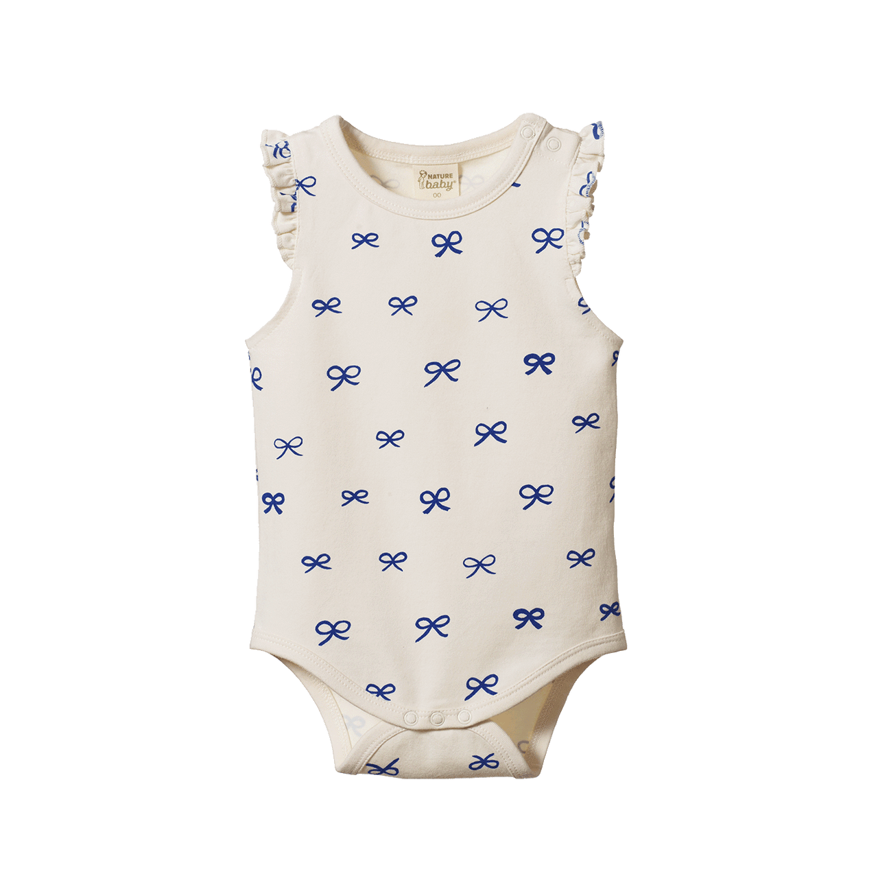 NATURE BABY FLEUR BODYSUIT - RIBBONS PRINT