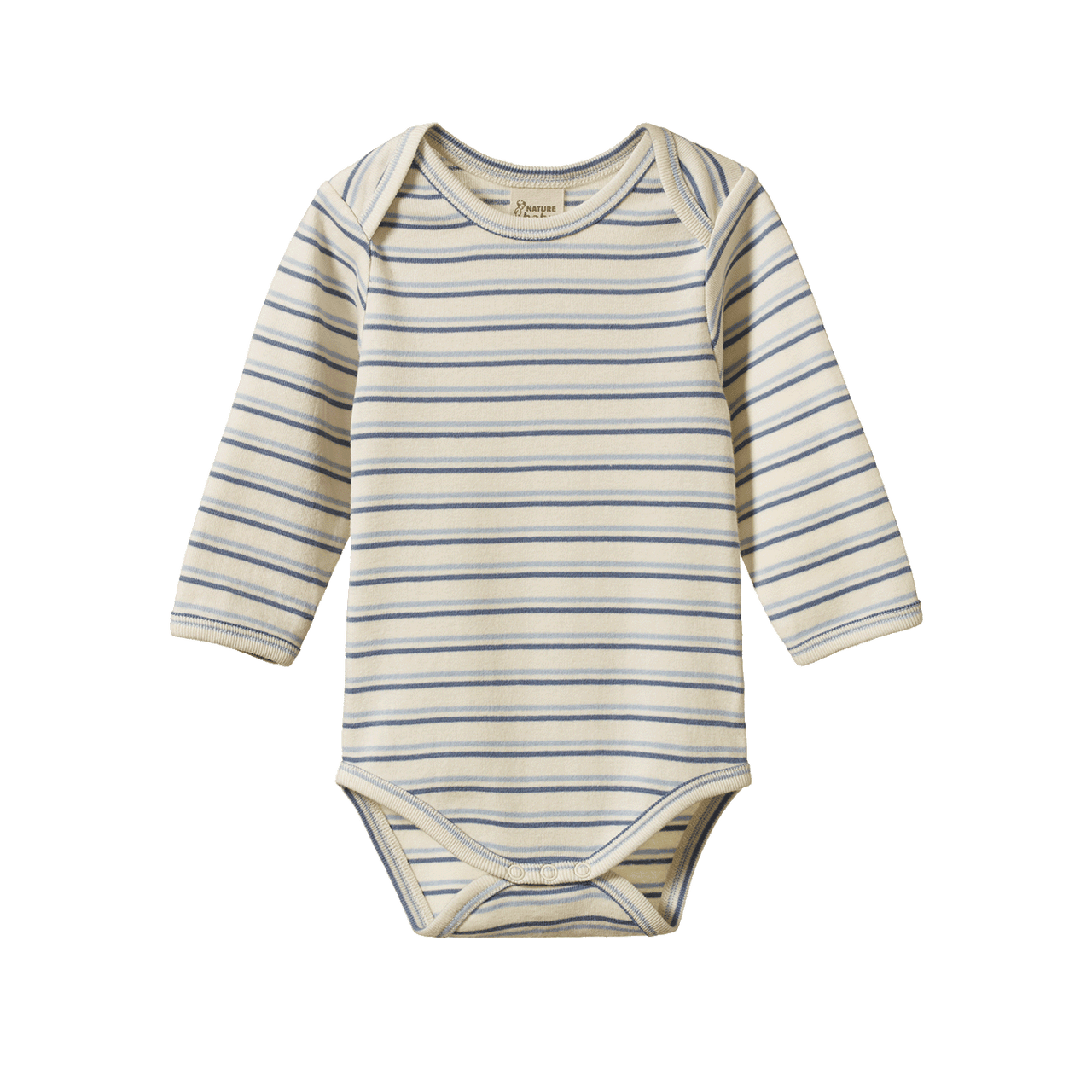 NATURE BABY LONG SLEEVE BODYSUIT HORIZON STRIPE