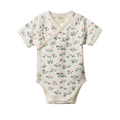 NATURE BABY KIMONO BODYSUIT WATERLILIES PRINT