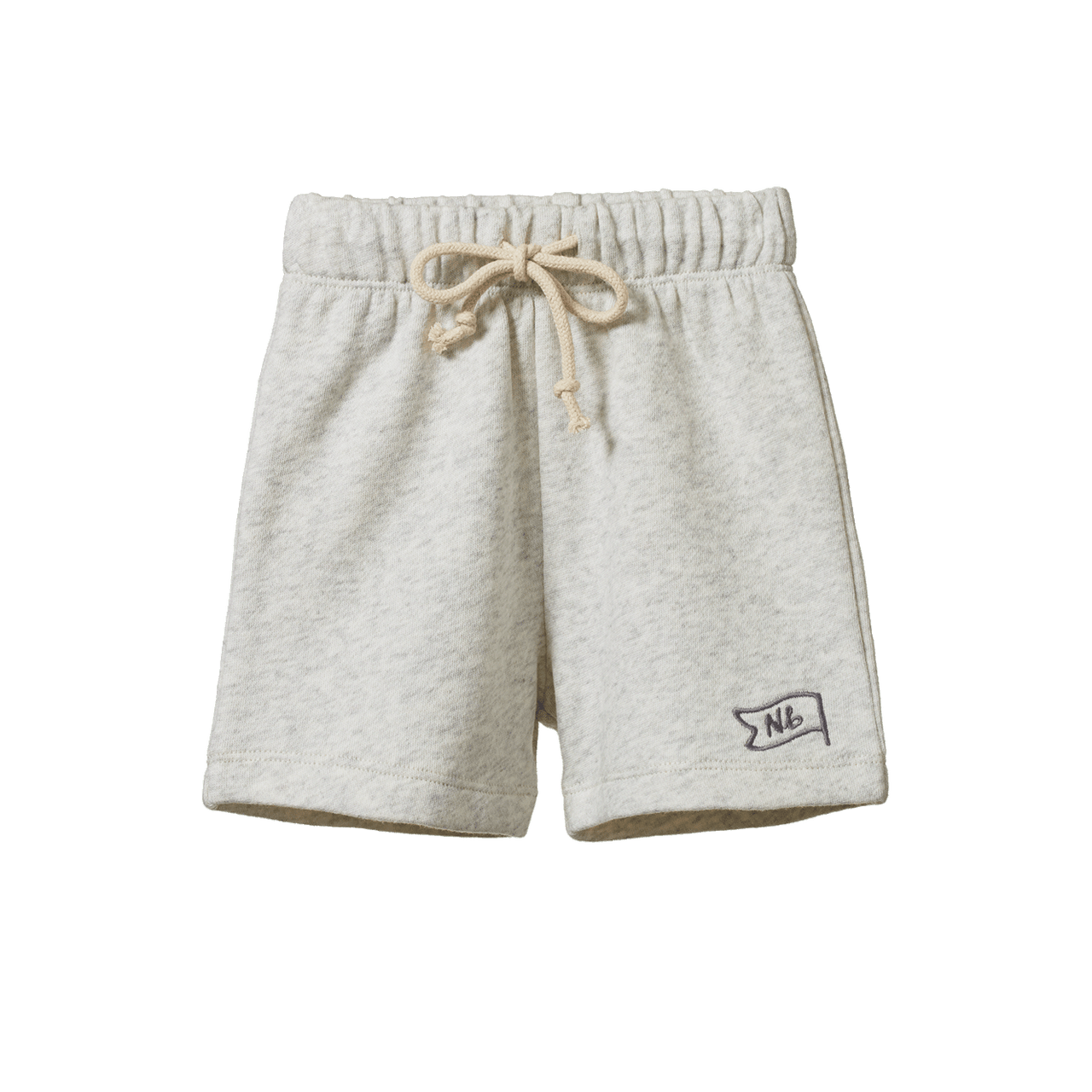 NATURE BABY JIMMY SHORTS SWEATSHIRT KNIT LIGHT GREY