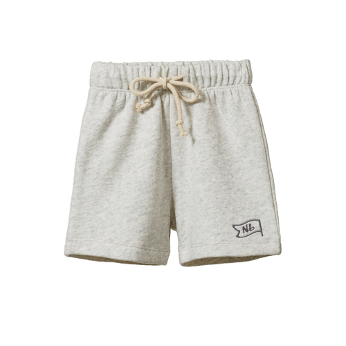 NATURE BABY JIMMY SHORTS SWEATSHIRT KNIT LIGHT GREY