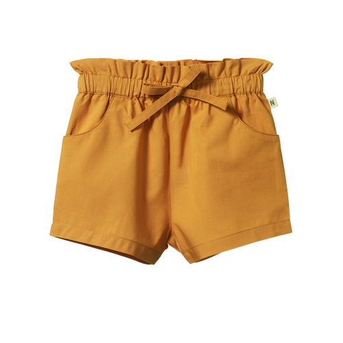 NATURE BABY ORCHARD SHORTS-STRAW